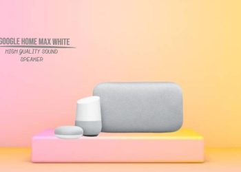 Google Home Max White High Quality Sound Speaker